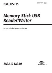 Sony MSAC-US40 Manual De Instrucciones
