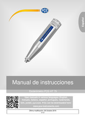 PCE Instruments PCE-HT 75 Manual De Instrucciones