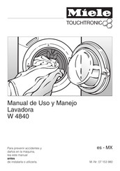 Miele W 4840 Manual De Uso Y Manejo