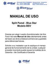 Ansal Blue Star BSV Serie Manual De Uso