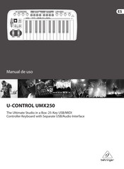 Behringer U-CONTROL UMX250 Manual De Uso