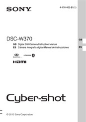 Sony Cyber-shot DSC-W370 Manual De Instrucciones
