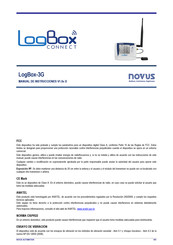 Novus LogBox-3G Manual De Instrucciones