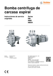 Stübbe NM Serie Instrucciones De Servicio Originales