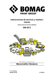 Bomag BW 55 E Instrucciones De Servicio Y Mantenimiento