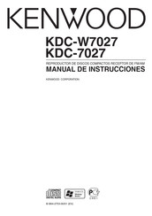 Kenwood KDC-W7027 Manual De Instrucciones