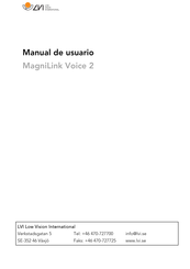 Lvi MagniLink Voice 2 Manual De Usuario