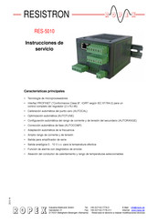 RESISTRON RES-5010 Instrucciones De Servicio