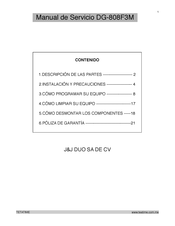 Dong Gu Co DG-808F3M Manual De Servicio