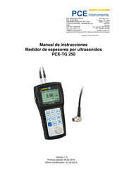 PCE Instruments PCE-TG 250 Manual De Instrucciones