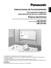 Panasonic UB-2815C Instrucciones De Funcionamiento