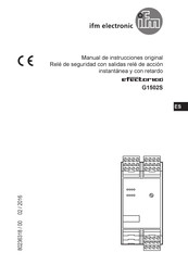 IFM Electronic efector100 G1502S Manual De Instrucciones