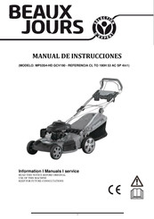 Beaux Jours MP53S4-HD GCV190 Manual De Instrucciones