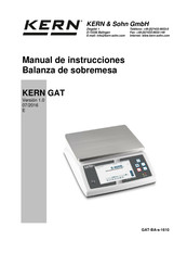 KERN GAT 30K-3 Manual De Instrucciones