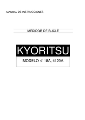 KYORITSU 4120A Manual De Instrucciones