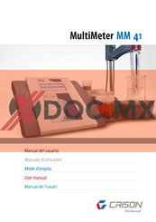 Crison MultiMeter MM 41 Manual Del Usuario