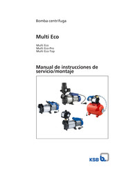 KSB Multi Eco-Top Manual De Instrucciones De Servicio/Montaje