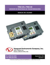 Vanguard Instruments TRM-20 Manual Del Usuario