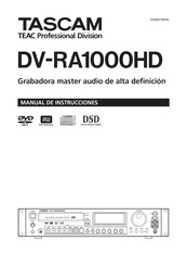 Teac TASCAM DV-RA1000HD Manual De Instrucciones