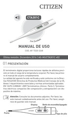 Citizen CTA301C Manual De Uso