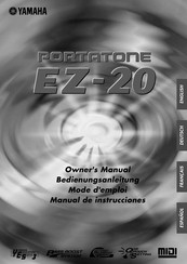 Yamaha PORTATONE EZ-20 Manual De Instrucciones