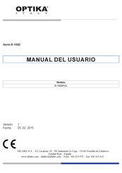 Optica B-1000 Serie Manual Del Usuario