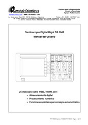 Rigol DS 5042 Manual Del Usuario