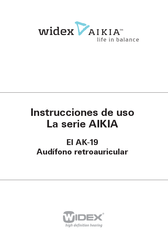 Widex AK-19 Instrucciones De Uso