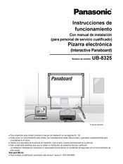 Panasonic UB-8325 Instrucciones De Funcionamiento