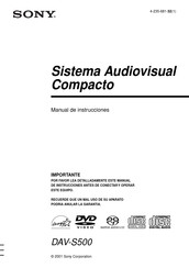 Sony DAV-S500 Manual De Instrucciones