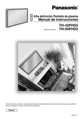 Panasonic TH-42PHD5 Manual De Instrucciones
