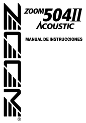 Zoom 504 II ACOUSTIC Manual De Instrucciones