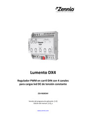 Zennio Lumento DX4 Manual De Usuario