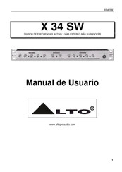 Alto X 34 SW Manual De Usuario