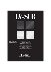 Audio Pro LV-Sub Manual Del Propietário