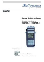 DeltaOHM HD2105.2 Manual De Instrucciones