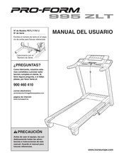 Pro-Form 995 ZLT Manual Del Usuario