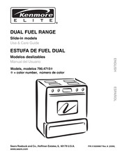 Sears Kenmore ELITE 790.4715 Serie Manual Del Usuario