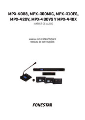 FONESTAR MPX-400MIC Manual De Instrucciones