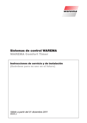 WAREMA Comfort Timer Instrucciones De Servicio Y De Instalación