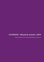 Leotec LETAB1018 Manual De Usuario