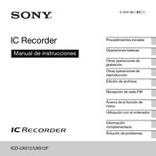 Sony ICD-UX512 Manual De Instrucciones