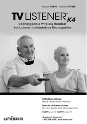 Unisar TV Listener K4 TV865 Manual De Instrucciones
