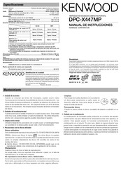 Kenwood DPC-X447MP Manual De Instrucciones