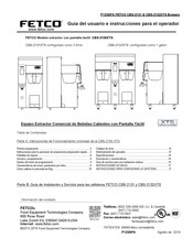 Fetco CBS-2132XTS Guía Del Usuario E Instrucciones Para El Operador