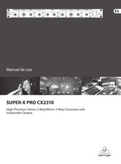 Behringer SUPER-X PRO CX2310 Manual De Uso