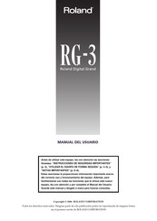 Roland RG-3 Manual Del Usuario