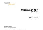 Fluke Networks MicroScanner2 Cable Verifier Manual De Uso