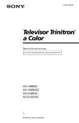 Sony Trinitron KV-14MB42 Manual De Instrucciones