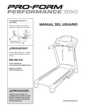 Pro-Form PERFORMANCE 950 Manual Del Usuario